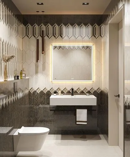 Зеркало с подсветкой Kerama Marazzi Tecno 90 с линзой белый глянцевый TE.mi.90.1