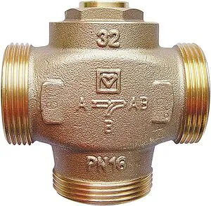 Трехходовой термостатический антиконденсационный клапан 1¼&quot; +55...+63°С Herz Teplomix 1776613, 1