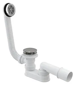 Сифон для душевого поддона с переливом Ravak Sabina хром X01315 Сифон для душевого поддона с переливом Ravak Sabina хром X01315, 1