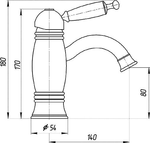 Смеситель для раковины Migliore Oxford медь ML.OXF-6319.Bi.Ra