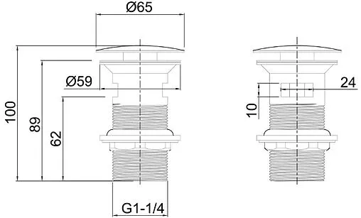 Выпуск автоматический для раковины с переливом Allen Brau Priority Round хром 5.31023-00 Выпуск автоматический для раковины с переливом Allen Brau Priority Round хром 5.31023-00