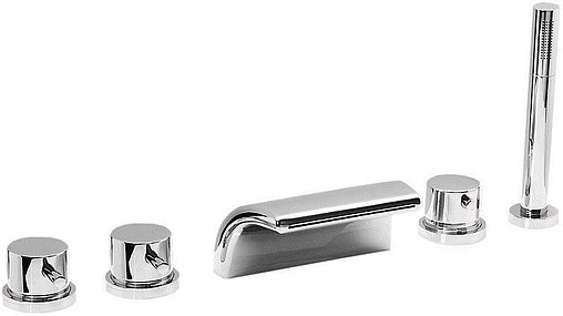 Смеситель на борт ванны на 5 отверстий Vega Onda хром 91А0505025