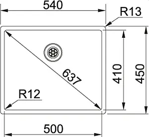 Мойка кухонная Franke Box BXX 210/110-50 нержавеющая сталь 127.0453.656, 2