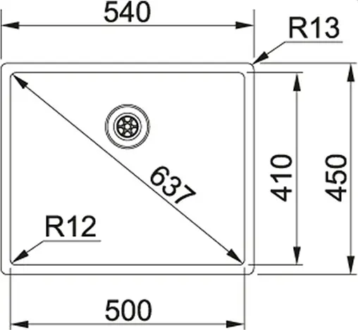 Мойка кухонная Franke Box BXX 210/110-50 нержавеющая сталь 127.0453.656