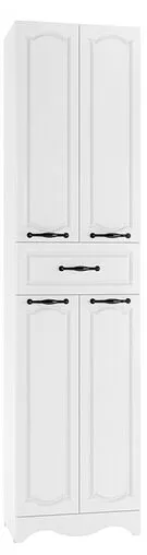 Шкаф-пенал напольный Домино RICH 50 белое дерево DR6014P