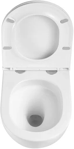 Унитаз подвесной безободковый Terminus Аврора Monolit Tornado белый 01WM49x36W