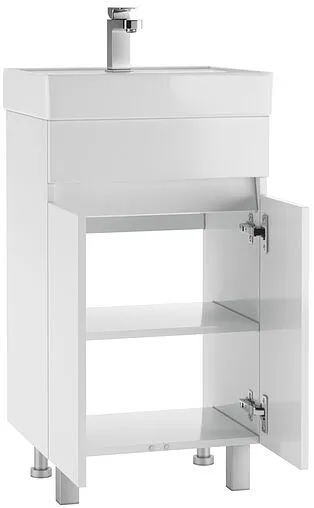 Тумба под умывальник напольный Айсберг Енисей 50 белый DA1620T