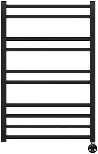 Полотенцесушитель электрический лесенка Lemark Atlantiss П10 800х500 черный матовый LM32810REBL