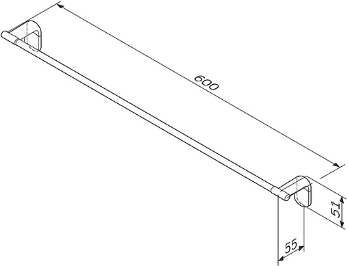 Полотенцедержатель Am.Pm X-Joy хром A84346400