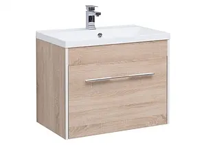 Тумба под умывальник подвесная Aquanet Августа 75 дуб сонома 00210029, 1
