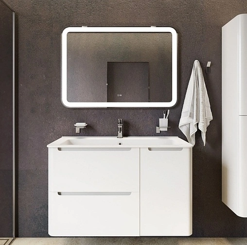 Тумба под умывальник подвесная IDDIS Edifice 100 белый EDI10W1i95