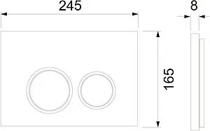 Инсталляция для подвесного унитаза Set 4 в 1 TECEspring R S955103 с кнопкой белый глянцевый Инсталляция для подвесного унитаза Set 4 в 1 TECEspring R S955103 с кнопкой белый глянцевый, 3