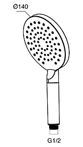 Лейка ручного душа Am.Pm Inspire хром F0250000 Лейка ручного душа Am.Pm Inspire хром F0250000, 2