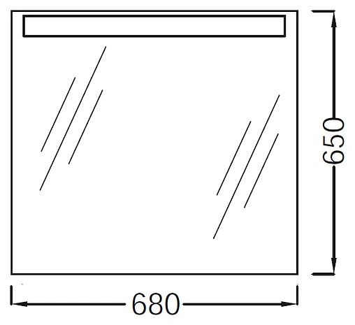 Зеркало с подсветкой Jacob Delafon Presquile 68 EB1108-NF