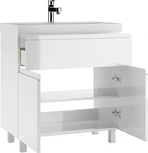 Тумба-умывальник напольный Домино Graffo 80 белый DGr2425T+4670142930020, 3