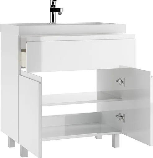 Тумба-умывальник напольный Домино Graffo 80 белый DGr2425T+4670142930020