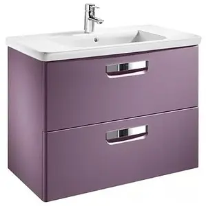 Тумба-умывальник подвесная Roca GAP 60 фиолетовый ZRU9302742+327472000, 1