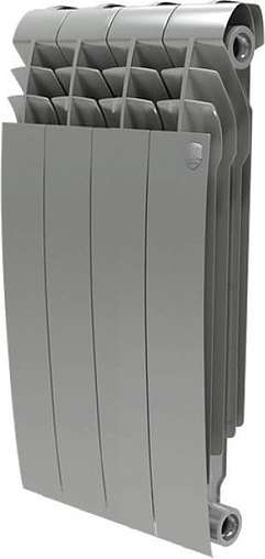 Радиатор алюминиевый 4 секции Royal Thermo BiLiner Alum 500 Silver Satin RTBASS50004