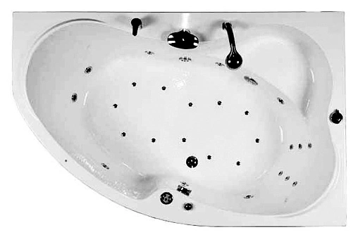 Ванна акриловая Aquanet Capri 170x110 R 00203922