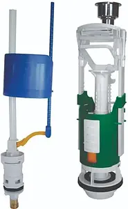 Комплект арматуры для бачка двухрежимный ½&quot; латунь нижний OLI ATLAS V3 + Uni Bottom 122540, 1