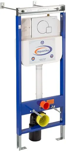 Инсталляция для подвесного унитаза Set 4 в 1 Aquanika Basic ComboFix 10.702.45B.02.10 с кнопкой хром глянцевый Инсталляция для подвесного унитаза Set 4 в 1 Aquanika Basic ComboFix 10.702.45B.02.10 с кнопкой хром глянцевый