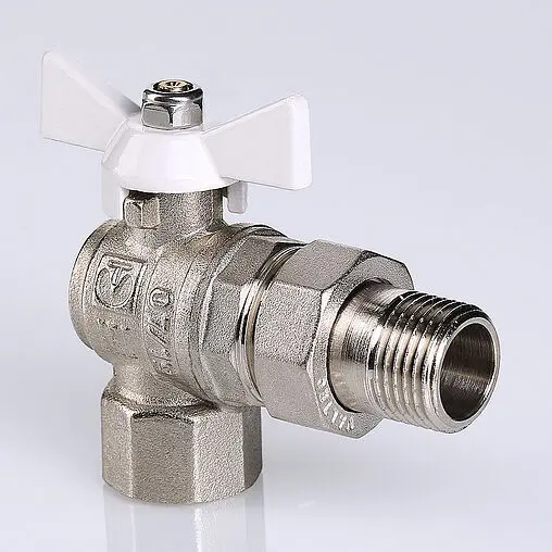 Кран шаровый с американкой угловой ¾&quot;в x ¾&quot;н Valtec Base VT.228.NW.05