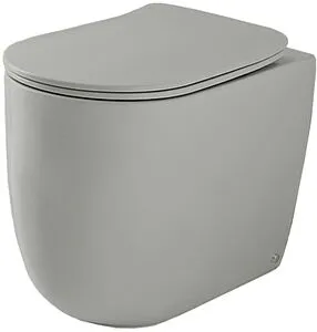 Унитаз приставной безободковый Kerasan Nolita Tornado Grigio matt 531959, 1