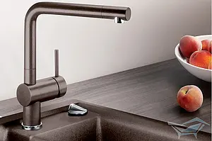 Смеситель для кухни с выдвижным изливом Blanco Linus-S кофе 516697 Смеситель для кухни с выдвижным изливом Blanco Linus-S кофе 516697, 2