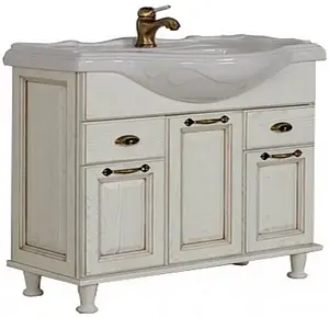 Тумба-умывальник напольная Aquaton Жерона 105 белое золото 1A1586K5GEM40, 1