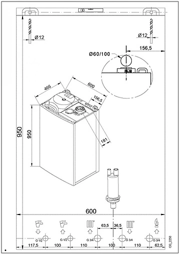 Настенный конденсационный газовый котел двухконтурный турбированный 24кВт Baxi NUVOLA DUO-TEC+ 24 GA 7219554-- Настенный конденсационный газовый котел двухконтурный турбированный 24кВт Baxi NUVOLA DUO-TEC+ 24 GA 7219554--