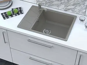 Мойка кухонная GranFest Vertex V-680L белый Мойка кухонная GranFest Vertex V-680L белый, 4