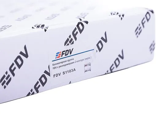 Группа коллекторная с расходомерами 2 отвода 1&quot;в/в x ¾&quot;ек FDV S1103C-2/2