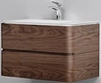 Тумба-умывальник подвесная Am.Pm Sensation 80 орех M30FHX0802NF+M30WPC0801WG