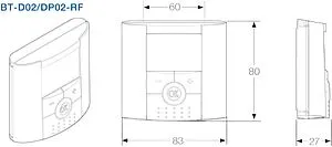 Радиотерморегулятор комнатный WATTS BT-DP02-RF белый/серый 10036878, 2