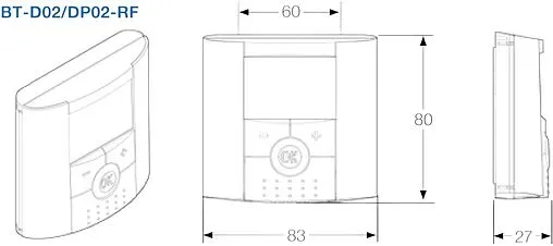 Радиотерморегулятор комнатный WATTS BT-DP02-RF белый/серый 10036878