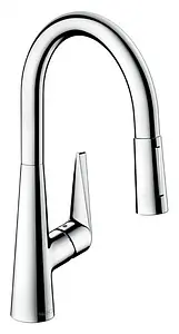 Смеситель для кухни с выдвижным изливом Hansgrohe Talis M51 200 2jet хром 72813000 Смеситель для кухни с выдвижным изливом Hansgrohe Talis M51 200 2jet хром 72813000, 1