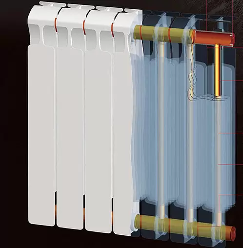 Радиатор биметаллический 6 секций Rifar Monolit 350 RM35006
