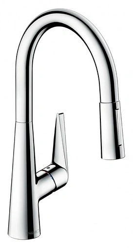 Смеситель для кухни с выдвижным изливом Hansgrohe Talis M51 200 2jet хром 72813000