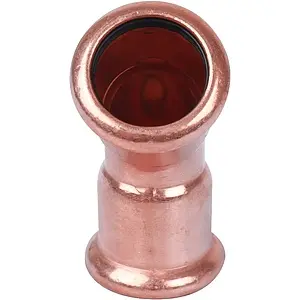 Отвод пресс двухраструбный 18мм угол 45° Sanha 6041 1604122, 3