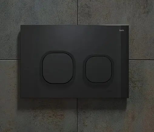 Клавиша смыва для унитаза IDDIS Uniglass UNG01GBi77 стекло/черный матовый