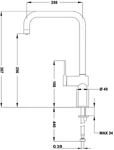 Смеситель для кухни с подключением к фильтру Teka E-Pure EP 915 хром 116080000, 2