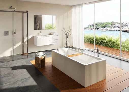 Ванна акриловая Riho STILL SQUARE LED 170x75 R B100004005