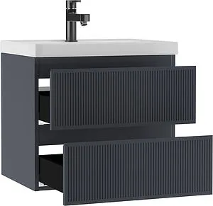 Тумба под умывальник подвесная Домино Tower 60 графит DT2503T, 3