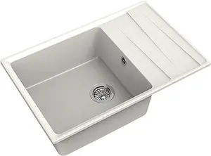 Мойка кухонная GranFest Level LV-760L белый Мойка кухонная GranFest Level LV-760L белый, 1
