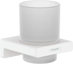 Стакан Hansgrohe AddStoris белый матовый 41749700 Стакан Hansgrohe AddStoris белый матовый 41749700, 1