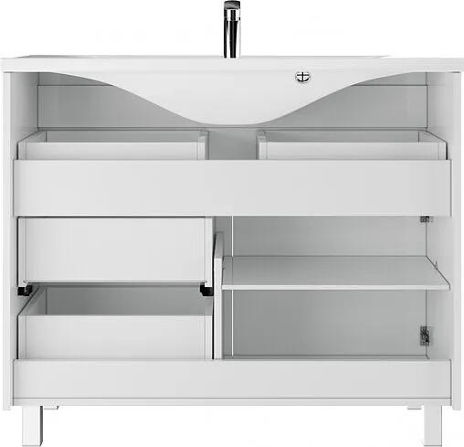 Тумба под умывальник напольный Домино Elen 100 белый DC5001T