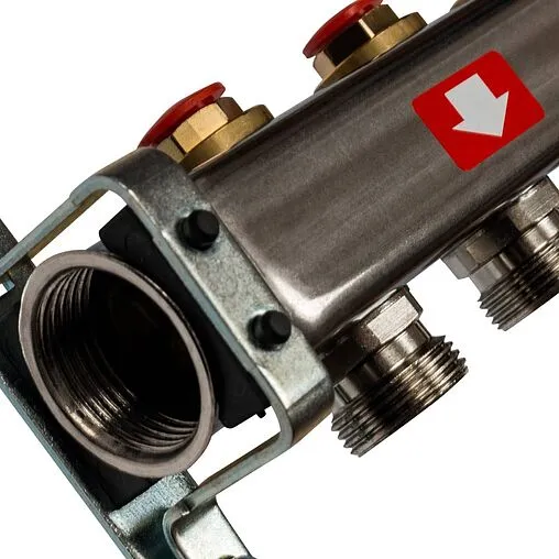 Группа коллекторная без расходомеров 9 отводов 1&quot;в/в x ¾&quot;ек Stout SMS-0932-000009