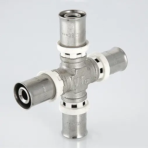 Крестовина пресс редукционная 20мм x 16мм x 20мм x 16мм Valtec VTm.241.N.201620 Крестовина пресс редукционная 20мм x 16мм x 20мм x 16мм Valtec VTm.241.N.201620