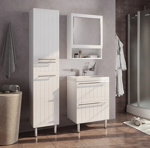 Тумба-умывальник напольная Milardo Magellan 50 белый MAG50W0M95+0015000U28