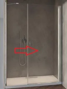 Душевая дверь 600мм прозрачное стекло Radaway NES 8 DWJ I 100 R 10078100-01-01R, 1